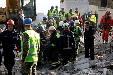 Earthquake in Albania leaves dozens dead.