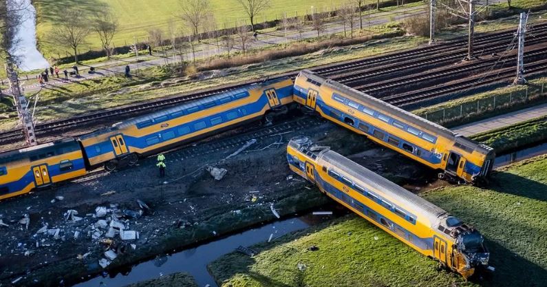 Dutch Train crash: One person died after train collided with crane
