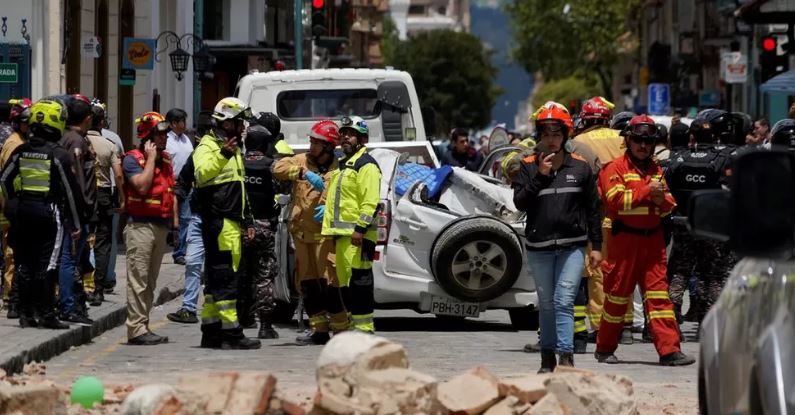 A 6.7-magnitude earthquake kills at least 15 people in Ecuador