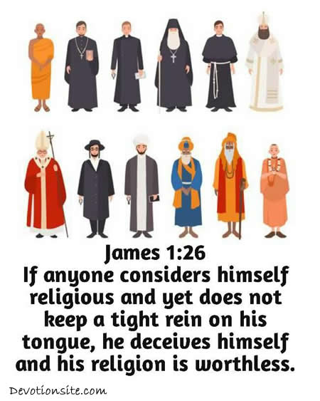 Daily Bible Verse:- James 1:26